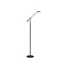 Kendal Lighting FL5015-BLK-SN LAHOYA Black & Satin Nickel Floor Lamp