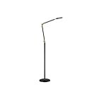 Kendal Lighting FL6901-BLK-BRS Black & Brass 6.5W Potable Floor Lamp