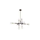 Kendal Lighting AMBIENCE PF100-8L-BLK-BRS Black 8-Light 40W Pendant