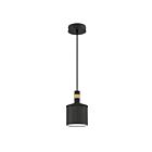 Kendal Lighting AXIS PF110-BLK-BRS Black 1-Light 60W Pendant