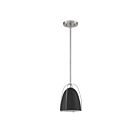 Kendal Lighting VILIA Mini PF126-BLK-SN Black 1-Light 100W Mini Pendant