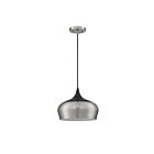 Kendal Lighting ORIAN PF130-SN-BLK Satin Nickel 1-Light 100W Pendant