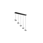 Kendal Lighting Mystyke PF145-5LBR-BLK Black 30W LED Pan