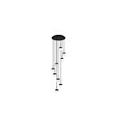 Kendal Lighting Nuon PF150-9LPA-BLK Black 9-Lights 225W Pan