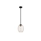 Kendal Lighting RAZZLE PF183-BLK-GF Black 1-Light 100W Gold Flake Pendant