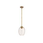 Kendal Lighting RAZZLE PF184-BRS-GF Brass 1-Light 100W Gold Flake Pendant