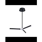 Kendal Lighting STYKX PF194-BLK-CH Black 1-Tier 19W LED Pendant