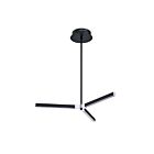 Kendal Lighting STYKX PF194-BLK-CH Black 1-Tier 19W LED Pendant