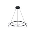 Kendal Lighting HOOP PF200-BLK-CH Black  57W LED Pendant