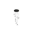 Kendal Lighting Geo PF213-9LPA-BLK Black 9-Lights 54W LED Pendant