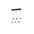 Kendal Lighting PF265-6LRT-BLK Silhouettes 6-Lights 50W Matte Black LED Pendant