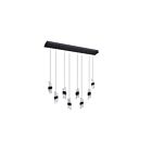 Kendal Lighting PF265-8LRT-BLK Silhouettes 8-Lights 60W Matte Black LED Pendant