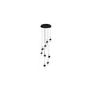 Kendal Lighting PF265-9LPA-BLK Silhouettes 9-Lights 64W Matte Black LED Pendant