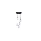 Kendal Lighting PF271-5LPA-BLK Soren 50W Black Pendant