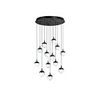Kendal Lighting PF279-13LPA-BLK Marin 27W Black Pendant CCT Selectable