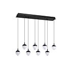 Kendal Lighting PF279-8LRT-BLK Marin 62W Black Pendant CCT Selectable