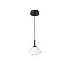 Kendal Lighting PF280-1LPE-BLK Luce 5.5W Black Pendant CCT Selectable