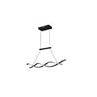 Kendal Lighting TWIST PF308-BLK Black 45W Crystal LED Pendant