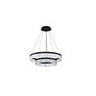 Kendal Lighting ARCTIC ICE PF313-BLK Black 45W 2-Tier LED Pendant