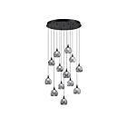 Kendal Lighting PF330-13L-A-SMK Oriana 52W Black Pendant CCT Selectable