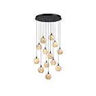 Kendal Lighting PF330-13L-D-BRZ Oriana 52W Black Pendant CCT Selectable