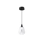Kendal Lighting PF330-1L-C-CLR Oriana 5W Black Pendant CCT Selectable