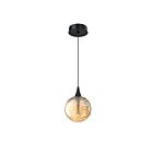 Kendal Lighting PF330-1L-D-BRZ Oriana 5W Black Pendant CCT Selectable