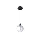 Kendal Lighting PF330-1L-D-CLR Oriana 5W Black Pendant CCT Selectable