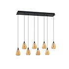 Kendal Lighting PF330-8L-C-BRZ Oriana 30W Black Pendant CCT Selectable