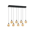 Kendal Lighting PF330-8L-D-BRZ Oriana 30W Black Pendant CCT Selectable