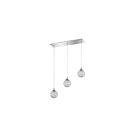 Kendal Lighting Solaro PF40-3LBR-CH Chrome 3-Lights 150W Pendant Bar