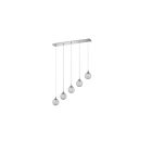 Kendal Lighting Solaro PF40-5LBR-CH Chrome 5-Lights 250W Pendant Bar