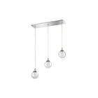 Kendal Lighting Fybra PF41-3LBR-CH Chrome 3-Lights 150W Pendant Bar