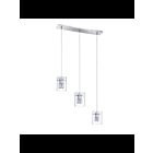 Kendal Lighting Metro PF44-3LBR-CH Chrome 3-Lights 150W Pendant Bar