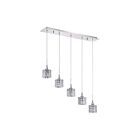 Kendal Lighting Lustra PF61-5LBR-CH Chrome 5-Lights 250W Pendant Bar