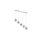 Kendal Lighting Shimera PF62-5LBR-CH Chrome 5-Lights 250W Pendant Bar