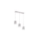 Kendal Lighting Politan PF63-3LBR-CH Chrome 3-Lights 150W Pendant Bar