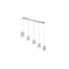 Kendal Lighting Politan PF63-5LBR-CH Chrome 5-Lights 250W Pendant Bar