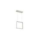 Kendal Lighting Quadron PF93-1LM-AL Satin Nickel 1-Light 9W LED Pendant - Medium