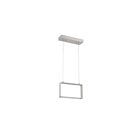 Kendal Lighting Quadron PF93-1LS-AL Satin Nickel 1-Light 9W LED Pendant - Small