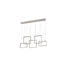 Kendal Lighting Quadron PF93-5LBR-AL Satin Nickel 5-Lights 45W LED Pendant Bar