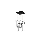 Kendal Lighting Quadron PF93-5LPA-BLK Black 5-Lights 45W LED Pendant Pan