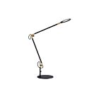 Kendal Lighting PTL8701-BLK-BRS Dovu 8W Black and Brass Floor Lamp