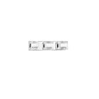 Kendal Lighting Cubix VF1100-3L-CH Chrome 3-Lights 120W Vanity Light