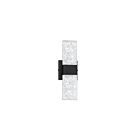 Kendal Lighting Glacier VF1300-2BLK Black 11W LED Vanity Light