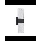 Kendal Lighting Glacier VF1300-3BLK Black 11W LED Vanity Light