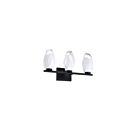 Kendal Lighting VF2710-3L-BLK Soren 50W Black LED Vanity Light
