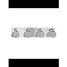 Kendal Lighting Crys VF4200-4L-CH Chrome 4-Lights 200W Vanity Light