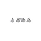 Kendal Lighting Crys VF4200-4L-CH Chrome 4-Lights 200W Vanity Light