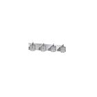 Kendal Lighting Shimera VF7200-4L-CH Chrome 4-Lights 200W Vanity Light